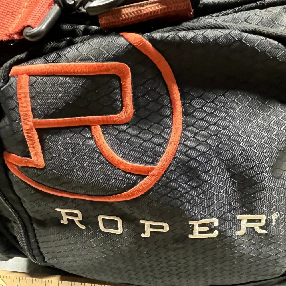 Roper Duffel Bag Large Black Orange Wear The West Western Travel Gym